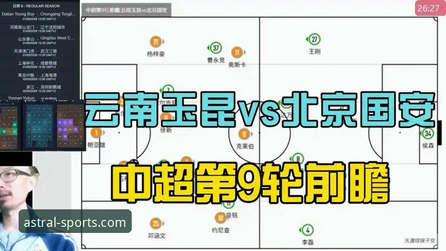 中超第9轮京滇之战：云南玉昆3-3北京国安全程回顾